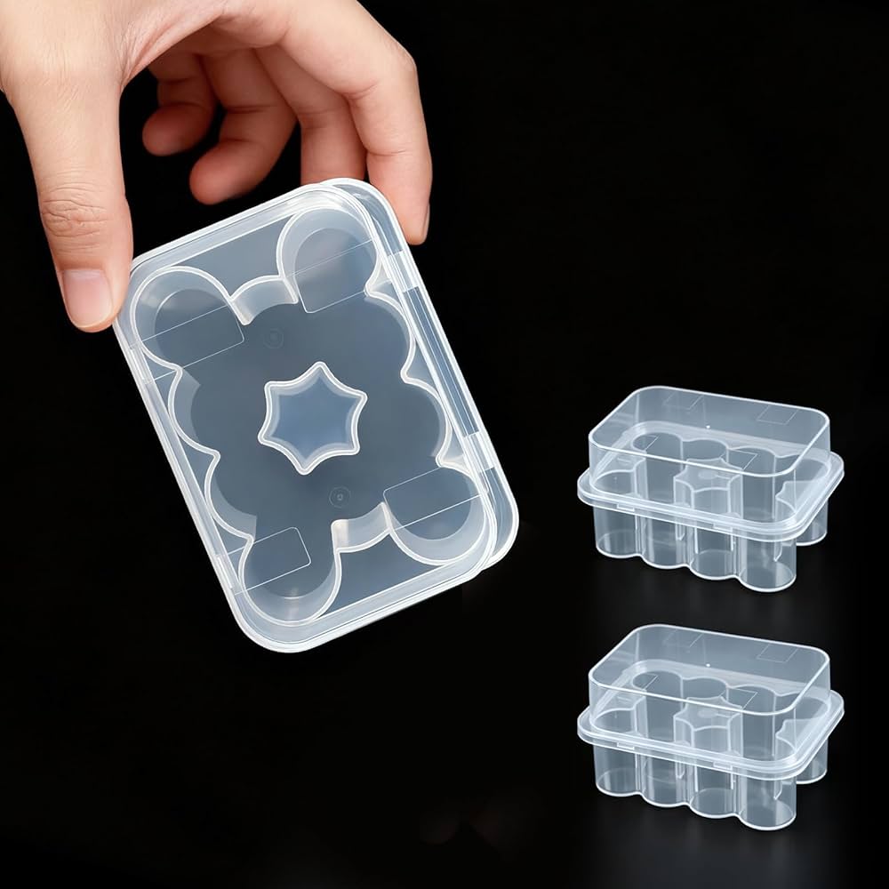 2 Pack Peptide Case for Fridge, 3mL & 10mL Vial Storage Case, 20 Slots Total Clear Plastic Peptide & Insulin Vial Holder for Diabetic Care Organizer Solution